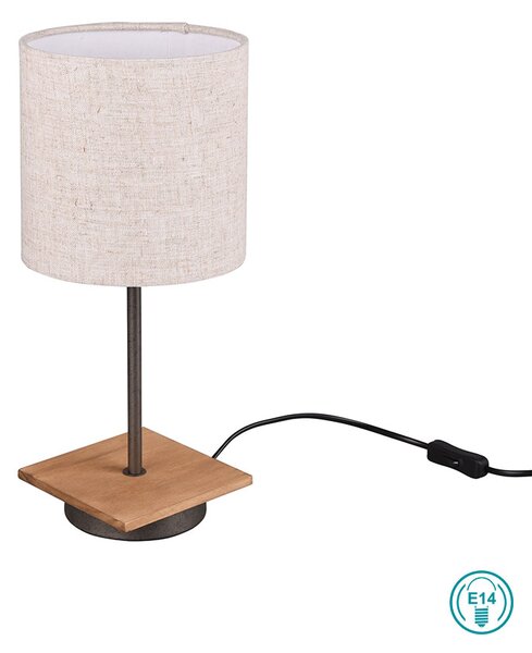 Λάμπα Επιτραπέζια Retro Trio Lighting Elmau 502100130 Ξύλο