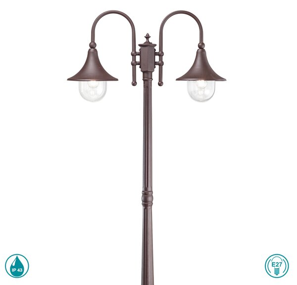 Κολόνα Εξωτερικού Χώρου Ideal Lux Cima 246840 Καφέ