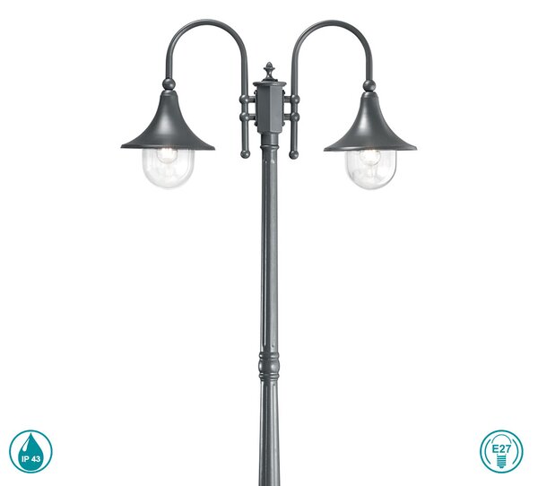 Κολόνα Εξωτερικού Χώρου Ideal Lux Cima 246833 Ανθρακί
