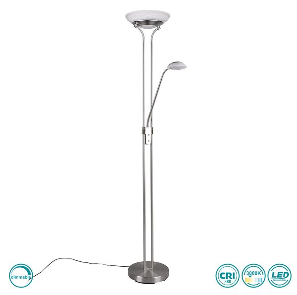 Φωτιστικό Δαπέδου RL Lighting Orson R40073507 Νίκελ Ματ