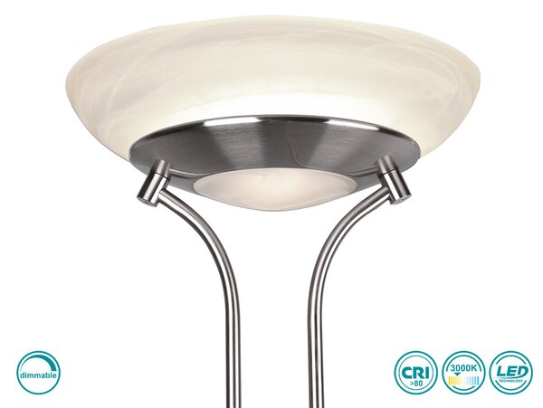 Φωτιστικό Δαπέδου RL Lighting Orson R40073507 Νίκελ Ματ