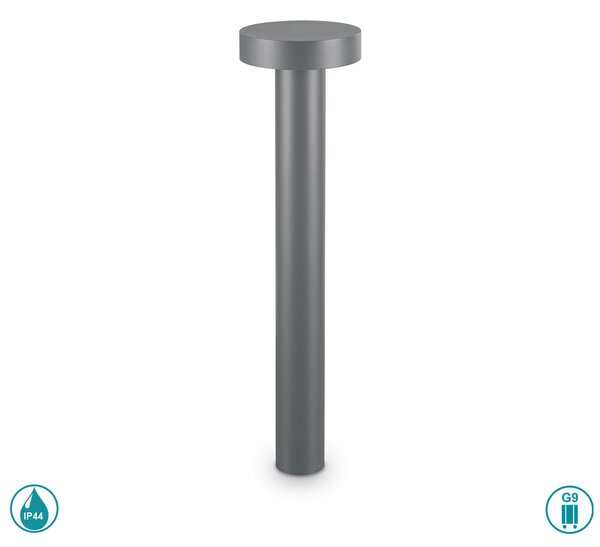 Κολωνάκι Εξωτερικού Χώρου Ideal Lux Tesla 153162 Ανθρακί
