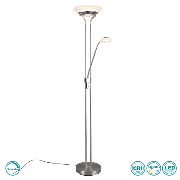 Φωτιστικό Δαπέδου RL Lighting Orson R40073507 Νίκελ Ματ