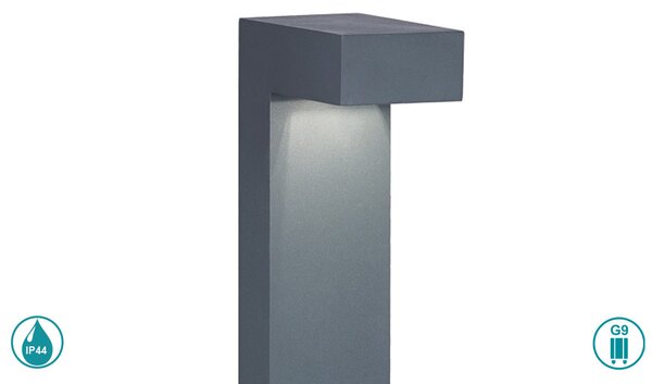 Κολωνάκι Εξωτερικού Χώρου Ideal Lux Sirio 115061 Ανθρακί