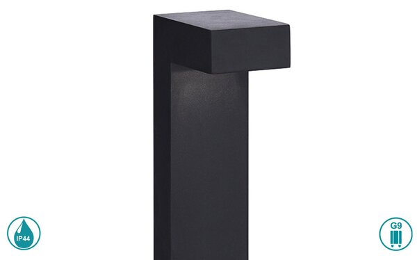 Κολωνάκι Εξωτερικού Χώρου Ideal Lux Sirio 115115 Μαύρο