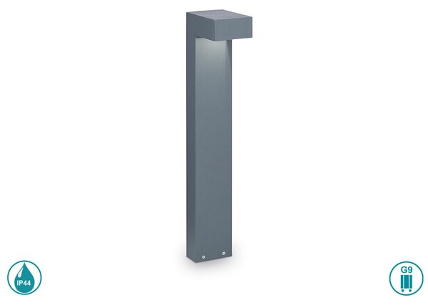 Κολωνάκι Εξωτερικού Χώρου Ideal Lux Sirio 115078 Ανθρακί