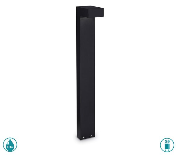 Κολωνάκι Εξωτερικού Χώρου Ideal Lux Sirio 115108 Μαύρο