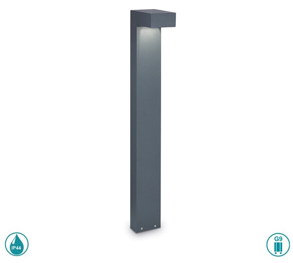 Κολωνάκι Εξωτερικού Χώρου Ideal Lux Sirio 115061 Ανθρακί