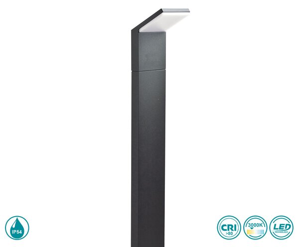 Κολωνάκι Εξωτερικού Χώρου Ideal Lux Style 246871 3000K Ανθρακί