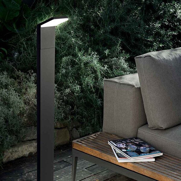 Κολωνάκι Εξωτερικού Χώρου Ideal Lux Style 209906 4000K Ανθρακί