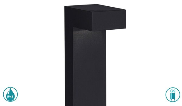 Κολωνάκι Εξωτερικού Χώρου Ideal Lux Sirio 115108 Μαύρο