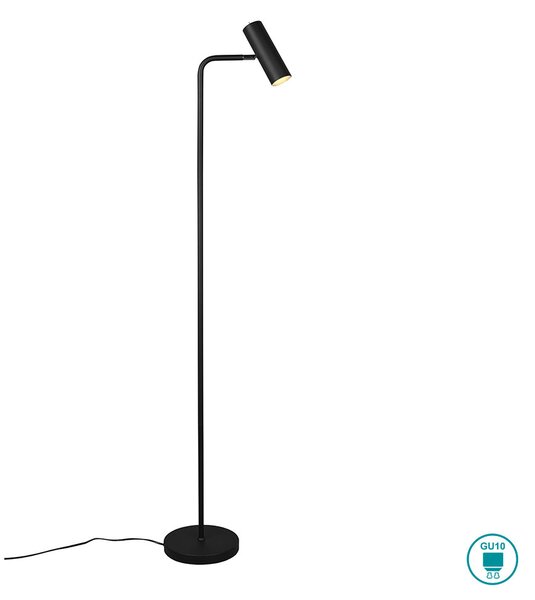 Φωτιστικό Δαπέδου Retro Trio Lighting Marley 412400132 Μαύρο Ματ