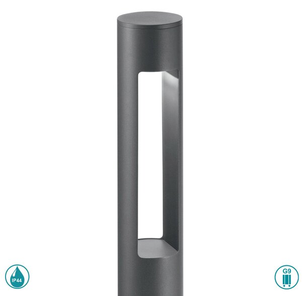 Κολωνάκι Εξωτερικού Χώρου Ideal Lux Acqua 135205 Ανθρακί