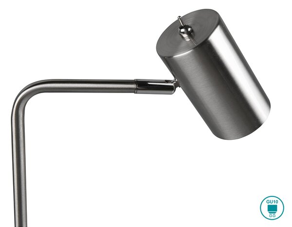 Λάμπα Επιτραπέζια Retro Trio Lighting Marley 512400107 Νίκελ Ματ