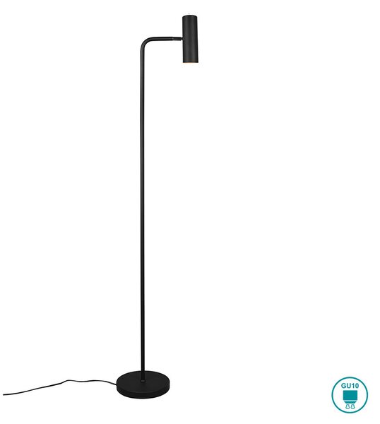 Φωτιστικό Δαπέδου Retro Trio Lighting Marley 412400132 Μαύρο Ματ