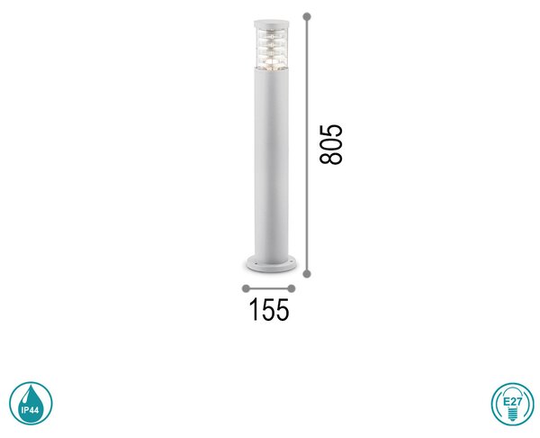 Κολωνάκι Εξωτερικού Χώρου Ideal Lux Tronco 109138 Λευκό