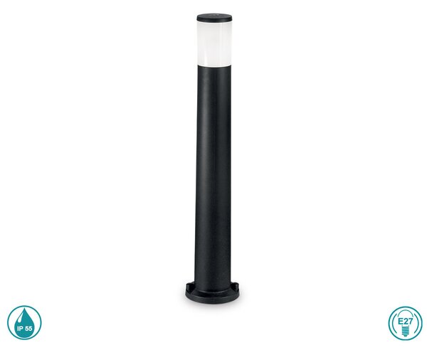 Κολωνάκι Εξωτερικού Χώρου Ideal Lux Amelia 198620 Μαύρο