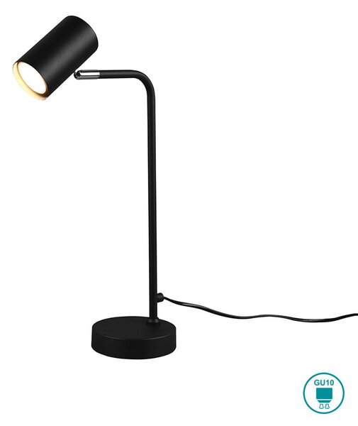 Λάμπα Επιτραπέζια Retro Trio Lighting Marley 512400132 Μαύρο Ματ
