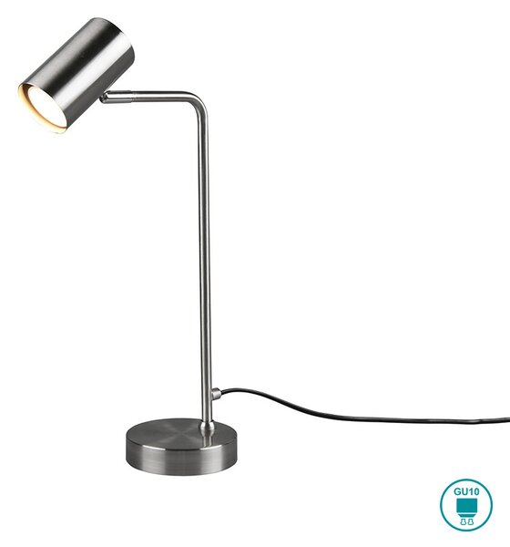 Λάμπα Επιτραπέζια Retro Trio Lighting Marley 512400107 Νίκελ Ματ