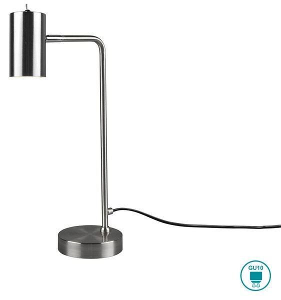 Λάμπα Επιτραπέζια Retro Trio Lighting Marley 512400107 Νίκελ Ματ