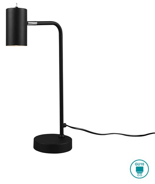 Λάμπα Επιτραπέζια Retro Trio Lighting Marley 512400132 Μαύρο Ματ