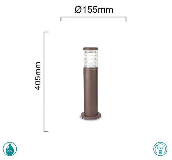 Κολωνάκι Εξωτερικού Χώρου Ideal Lux Tronco 248271 Η40,5 Καφέ