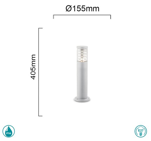 Κολωνάκι Εξωτερικού Χώρου Ideal Lux Tronco 248264 Η40,5 Λευκό