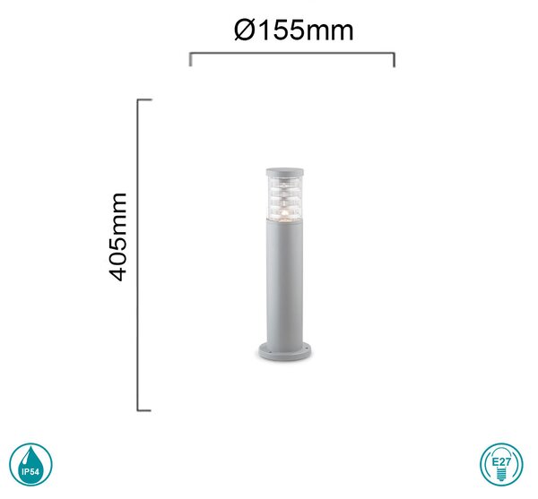 Κολωνάκι Εξωτερικού Χώρου Ideal Lux Tronco 248288 Η40,5 Γκρι
