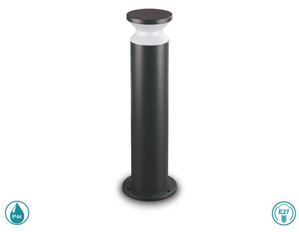 Κολωνάκι Εξωτερικού Χώρου Ideal Lux Torre 186955 H60 Μαύρο