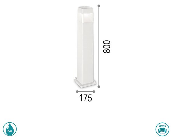 Κολωνάκι Εξωτερικού Χώρου Ideal Lux Elisa 187877 Λευκό
