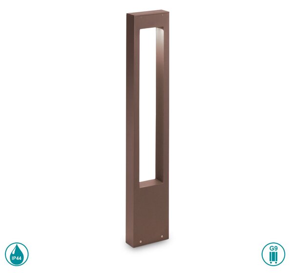 Κολωνάκι Εξωτερικού Χώρου Ideal Lux Vega 213361 Καφέ