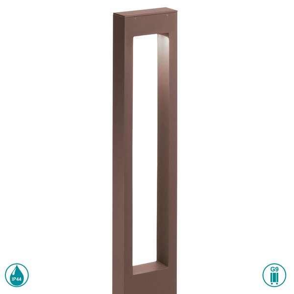 Κολωνάκι Εξωτερικού Χώρου Ideal Lux Vega 213361 Καφέ