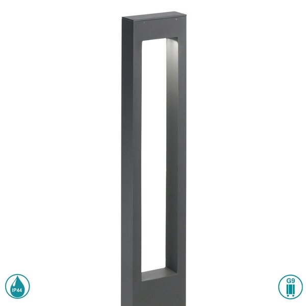 Κολωνάκι Εξωτερικού Χώρου Ideal Lux Vega 136028 Ανθρακί