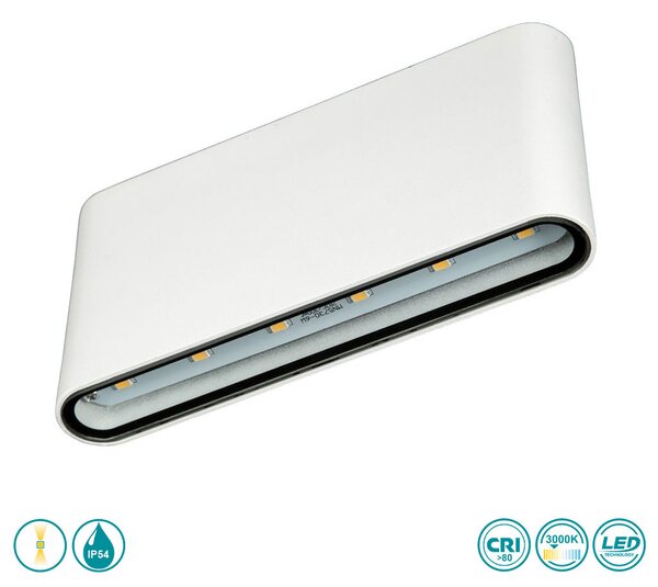 Απλίκα Εξωτερικού Χώρου Sole Luce 296903-96157 Λευκό