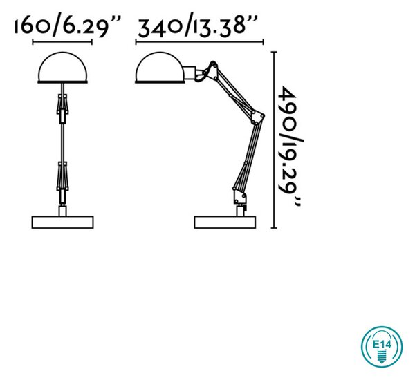 Πορτατίφ Γραφείου Faro Baobab 51910 Γκρι