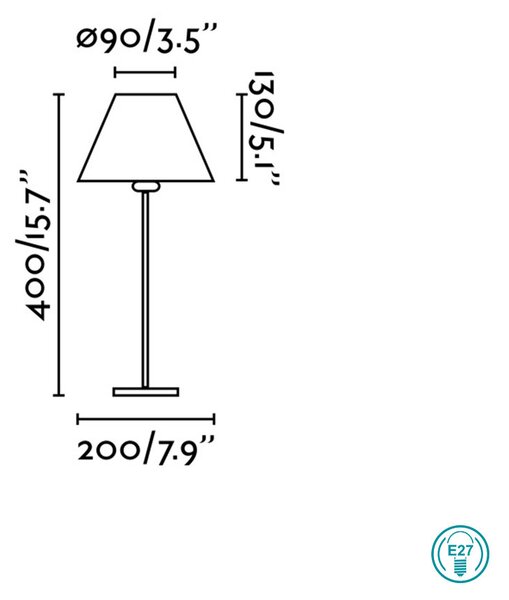 Λάμπα Επιτραπέζια Faro Nidia 68423 Λευκή