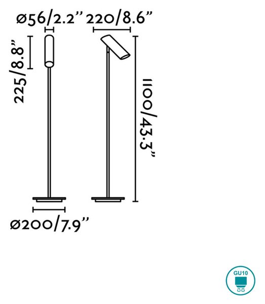Φωτιστικό Δαπέδου Faro Link 29899 Οξυντέ