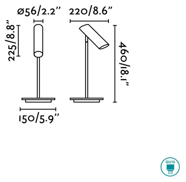 Λάμπα Επιτραπέζια Faro Link 29881 Λευκή Ματ