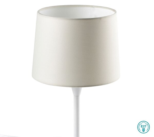 Λάμπα Επιτραπέζια Faro Conga 64316-02 Λευκή-Μπεζ