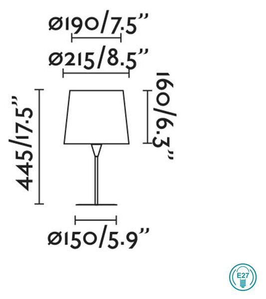 Λάμπα Επιτραπέζια Faro Samba 64316-36 Λευκή-Κίτρινη