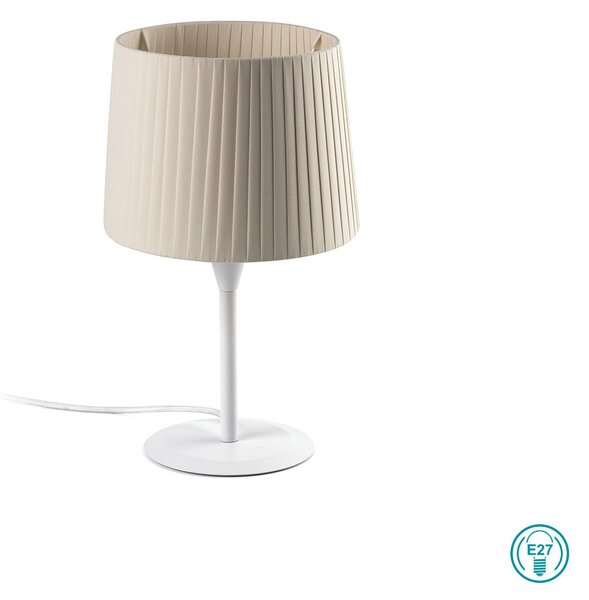 Λάμπα Επιτραπέζια Faro Samba 64316-35 Λευκή-Μπεζ