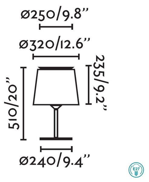 Λάμπα Επιτραπέζια Faro Savoy 20305-83 Μαύρη