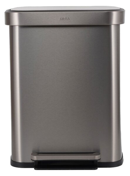 Κάδος Απορριμμάτων (37.5x45x57) Estia 50lt Flatop Inox 01-31954