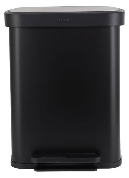 Κάδος Απορριμμάτων (37.5x45x57) Estia 50lt Flatop Black 01-31978