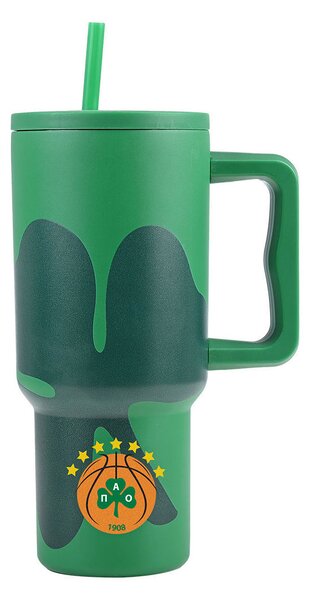 Κούπα Θερμός Με Λαβή & Καλαμάκι 900ml Estia Panathinaikos B.C. 01-35983