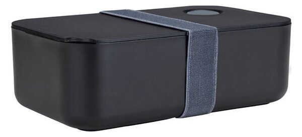 Φαγητοδοχείο Με Χωρίσματα 1lt (19x11.5x6.5) Homely Midnight Black 01-35266