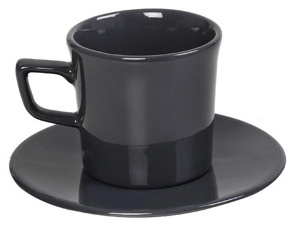 Φλυτζάνι Espresso 100ml + Πιατάκι Espiel Essentials Anthracite OWB105K6