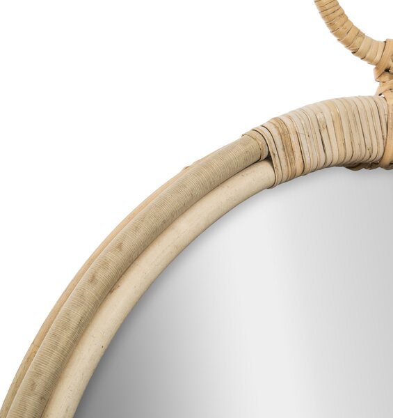 Διακοσμητικός Καθρέφτης Τοίχου (Φ38) A-S Rattan Round 162205