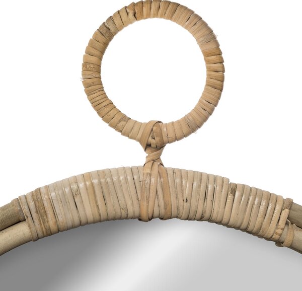Διακοσμητικός Καθρέφτης Τοίχου (Φ38) A-S Rattan Round 162205