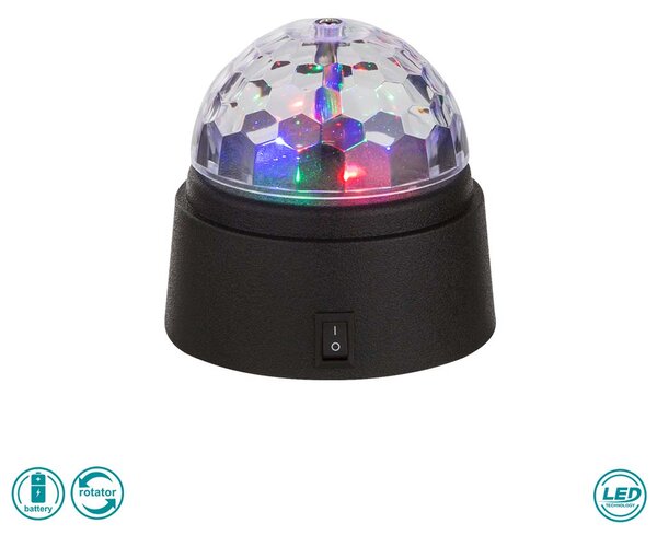 Φωτιστικό Επιτραπέζιο Globo Lighting Disco 28014 Μαύρο
